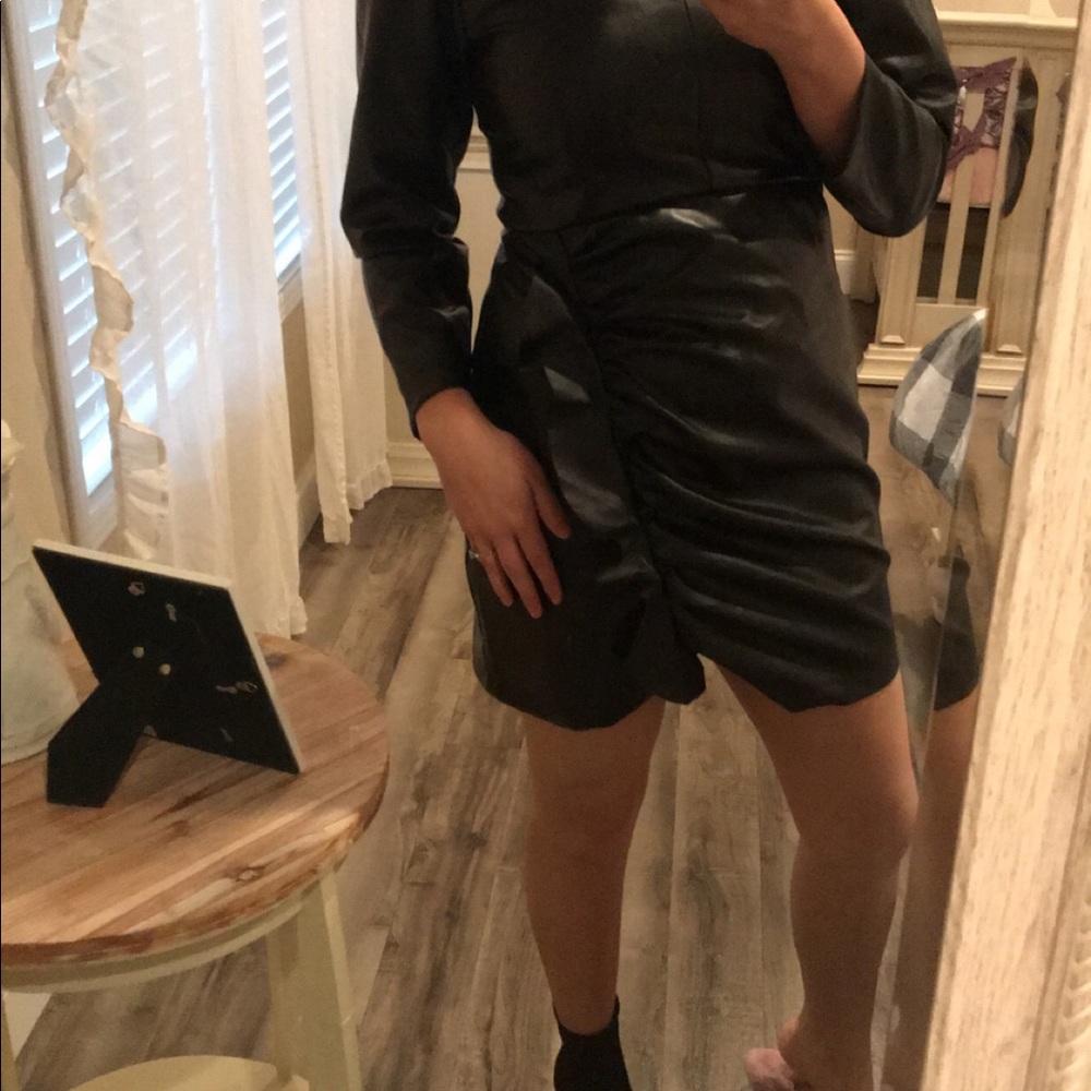 Leather dress